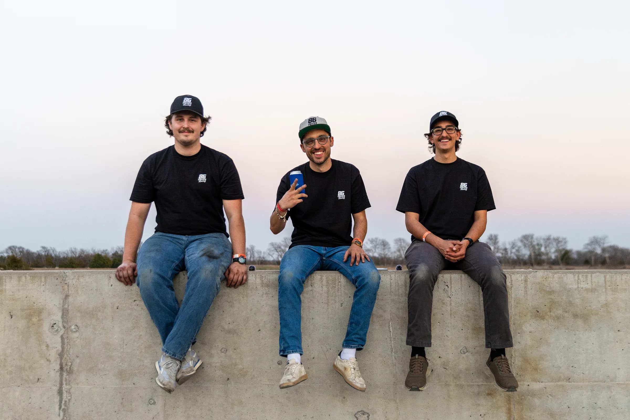 Eighty Six Pieces Racing team in the pit lane